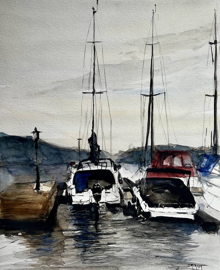 Print of Illustration Boat Paintings by Sriram Kuppuswamy