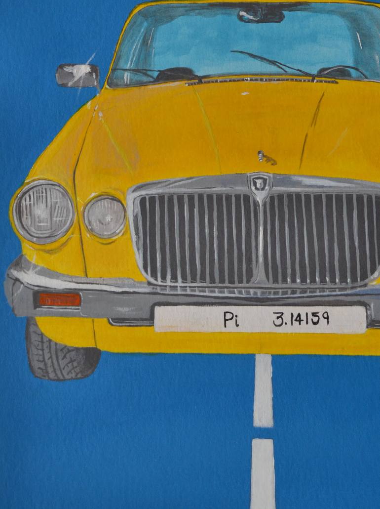 Original Pop Art Car Painting by Sriram Kuppuswamy