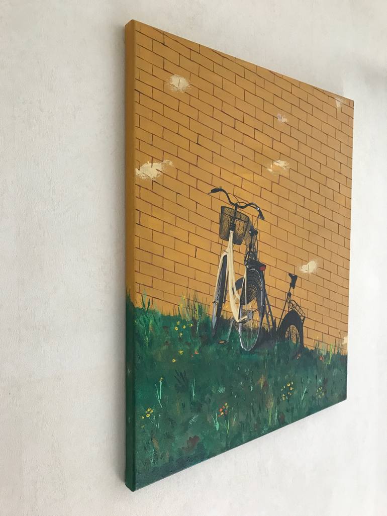 Original Bicycle Painting by Sriram Kuppuswamy
