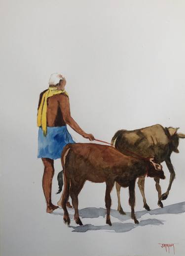 Original People Paintings by Sriram Kuppuswamy