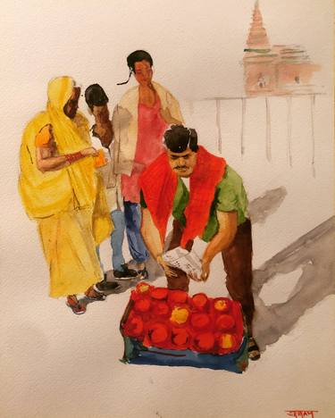 Print of People Paintings by Sriram Kuppuswamy