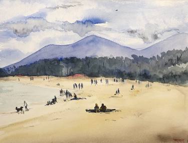 Print of Beach Paintings by Sriram Kuppuswamy