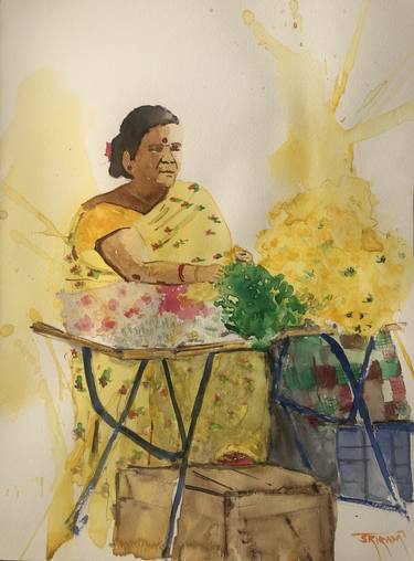 Original Women Paintings by Sriram Kuppuswamy