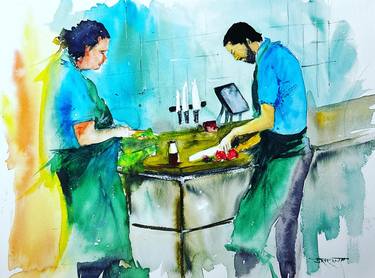 Original Figurative Food Paintings by Sriram Kuppuswamy