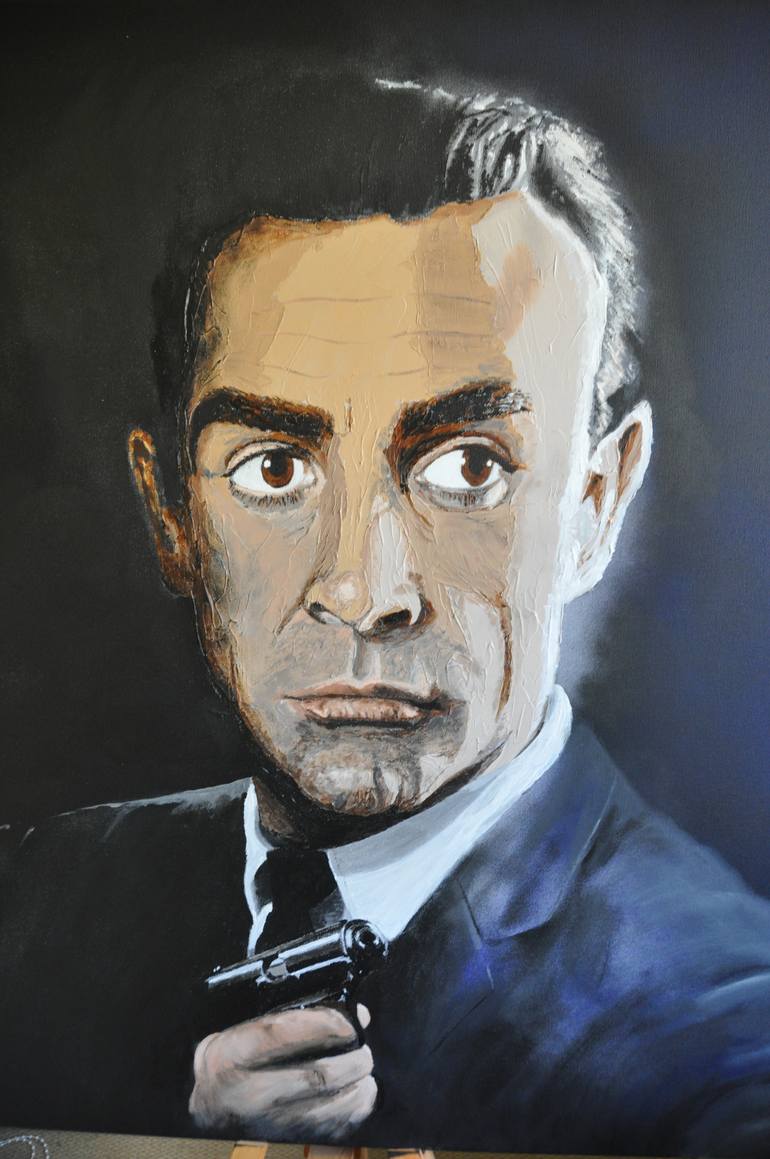 Original Figurative Cinema Painting by Nick Cockburn