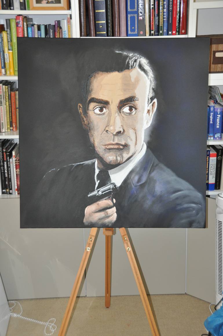 Original Figurative Cinema Painting by Nick Cockburn