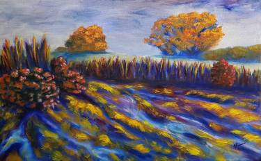 Original Expressionism Landscape Paintings by Joann Renner