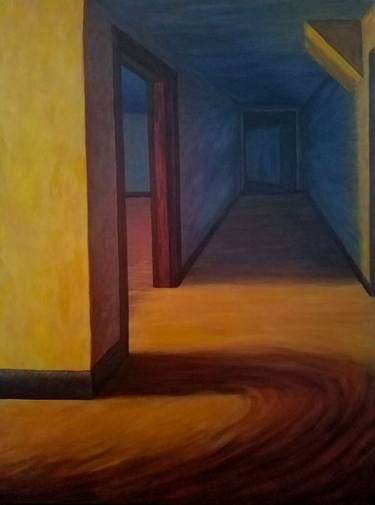 Original Expressionism Interiors Paintings by Joann Renner