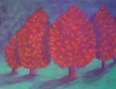 Print of Expressionism Tree Paintings by Joann Renner