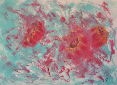 Original Abstract Floral Paintings by Joann Renner