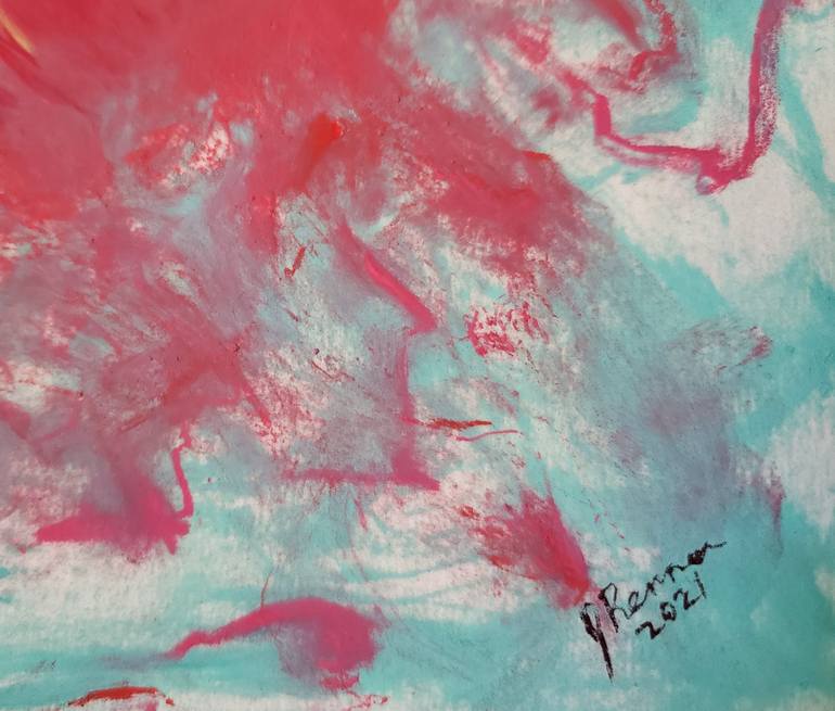 Original Abstract Floral Painting by Joann Renner