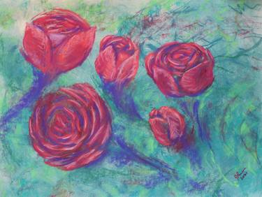 Original Expressionism Floral Paintings by Joann Renner