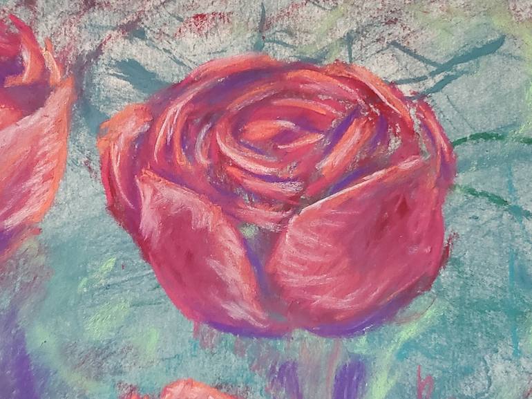 Original Expressionism Floral Painting by Joann Renner