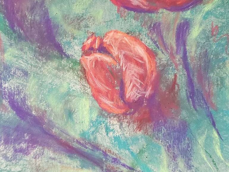 Original Expressionism Floral Painting by Joann Renner