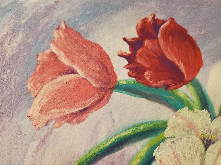 Original Expressionism Floral Painting by Joann Renner