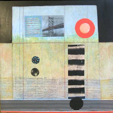 Original Abstract Collage by laurie goddard