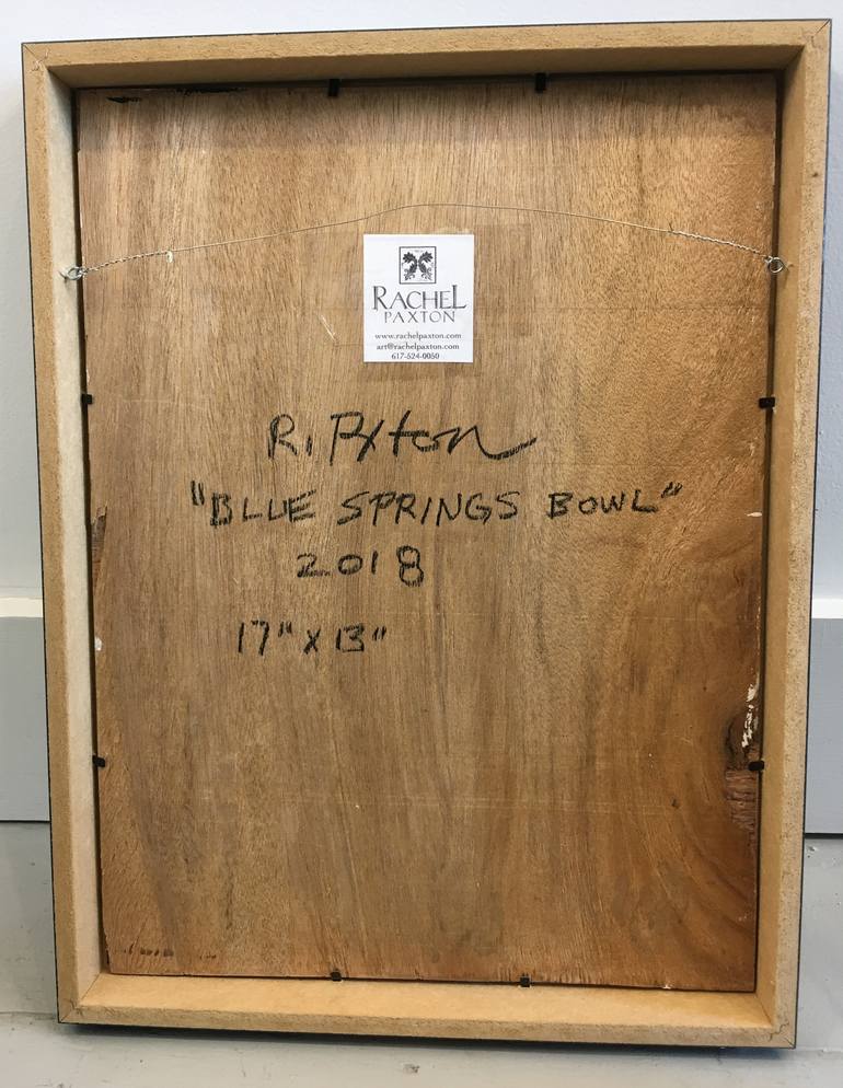 MidCentury Blue Springs Bowl Painting by Rachel Paxton Saatchi Art