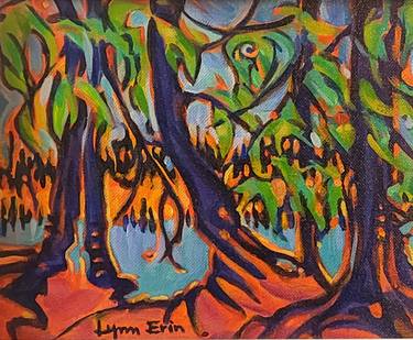 Original Abstract Expressionism Nature Paintings by Lynn Erin