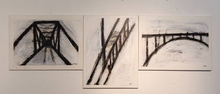 Original Contemporary Architecture Mixed Media by Margot Waller Madgett