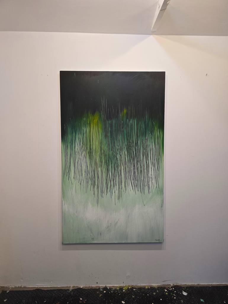 Original Abstract Expressionism Abstract Painting by Margot Waller Madgett