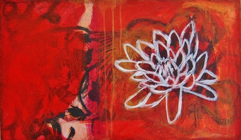 Original Abstract Expressionism Abstract Painting by Margot Waller Madgett