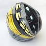This is the third piece in the series of my Tunnel Vision crash helmets. 
It differs to the other pieces in that the reflection is on the rear of the helmet so as to keep the visor clear and therefore still used for road riding.