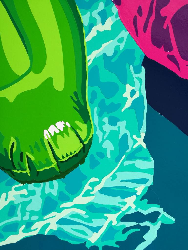 Original Abstract Expressionism Water Painting by Joel Clark