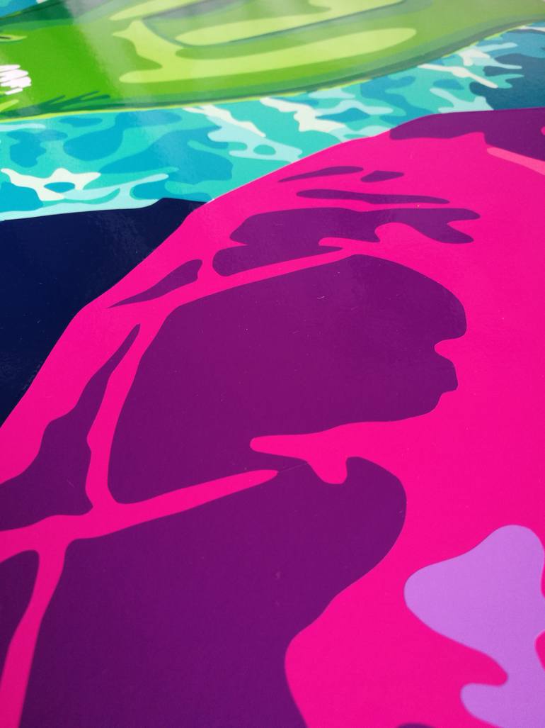 Original Abstract Expressionism Water Painting by Joel Clark