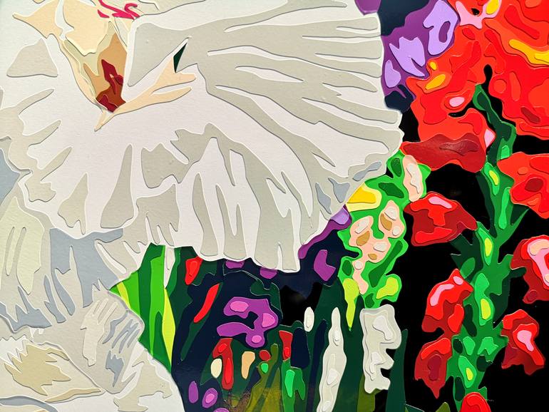 Original Impressionism Floral Painting by Joel Clark