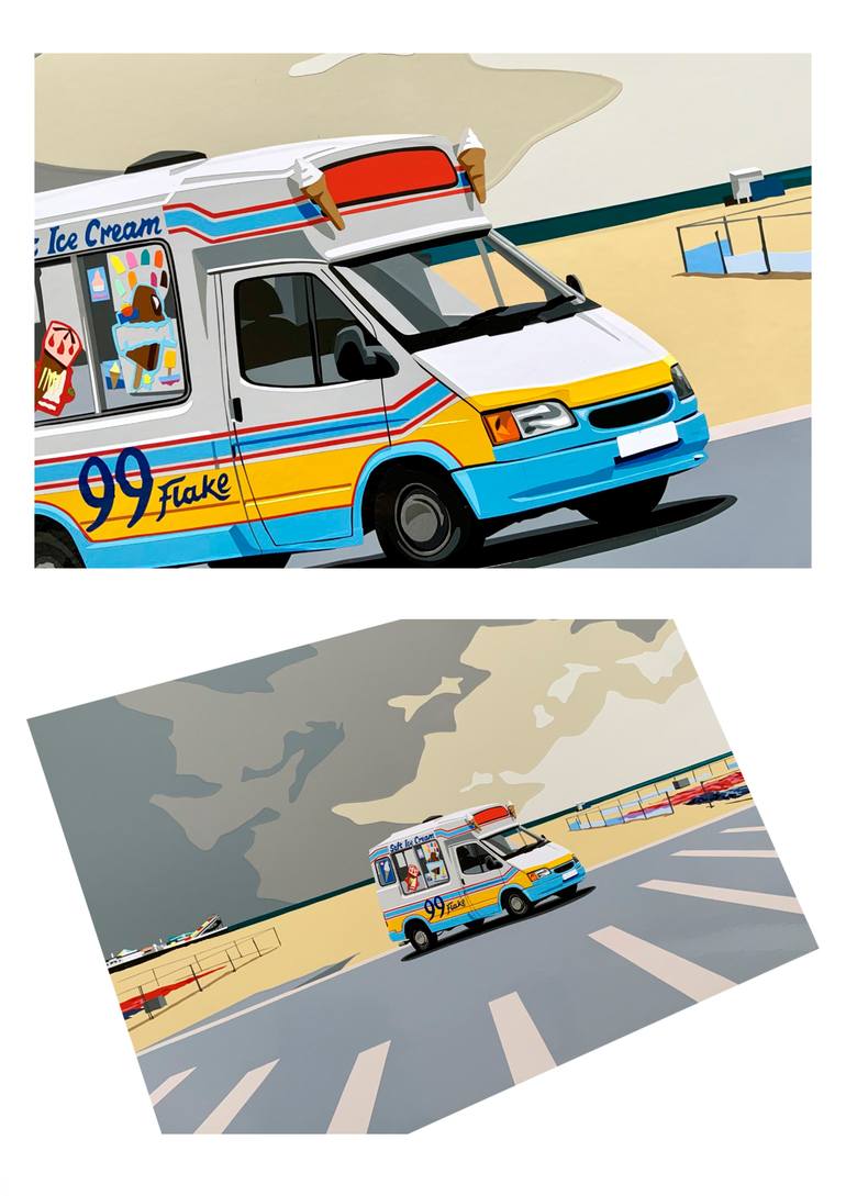 Original Impressionism Beach Painting by Joel Clark