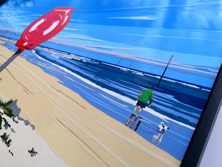 Original Contemporary Beach Painting by Joel Clark