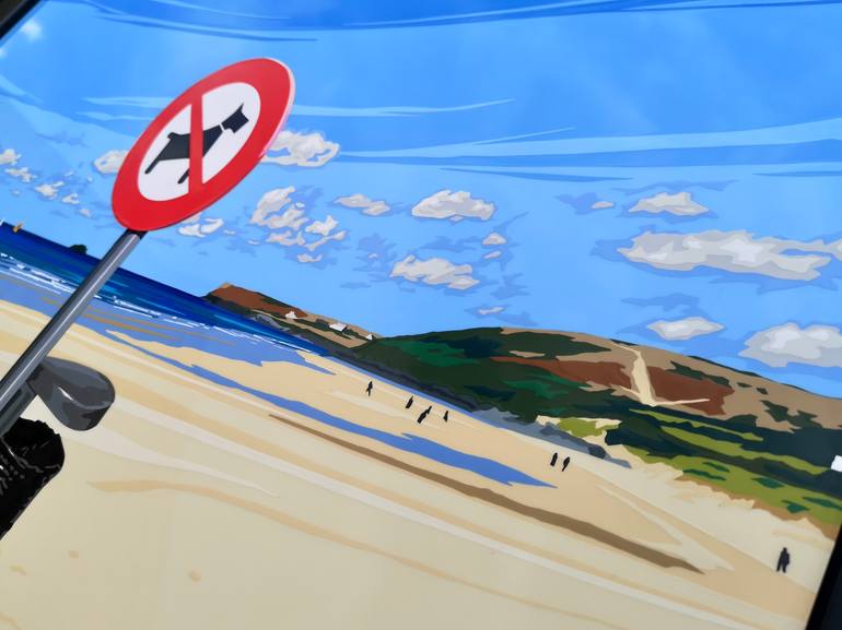 Original Contemporary Beach Painting by Joel Clark