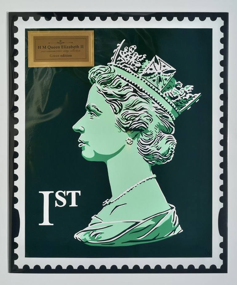 Giant Stamp Green Edition Painting by Joel Clark Saatchi Art