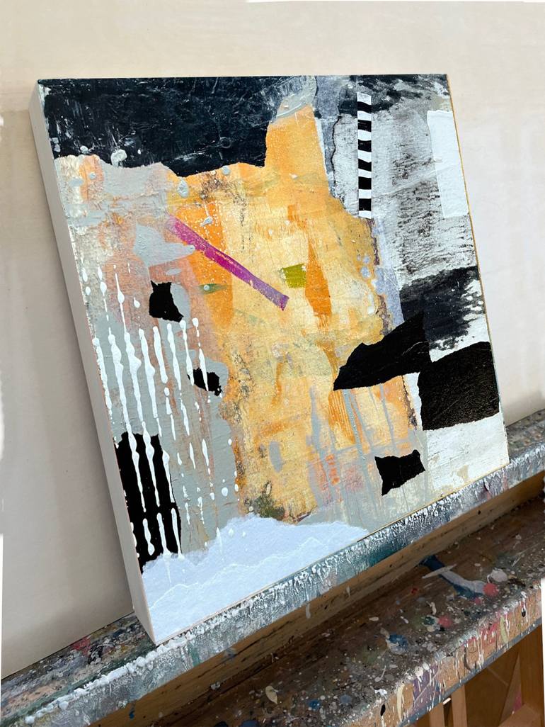 Original Contemporary Abstract Collage by Judy Wise
