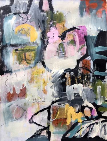 Original Abstract Expressionism Abstract Paintings by Judy Wise