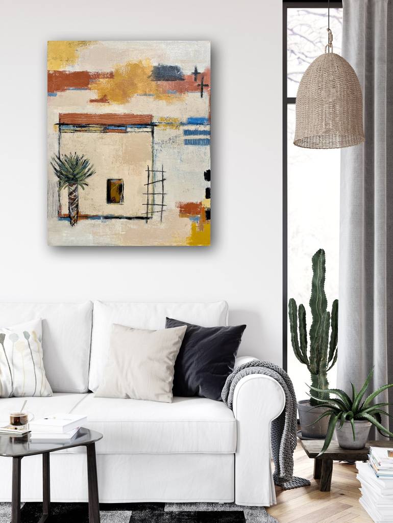 Original Contemporary Architecture Painting by Shellie Garber