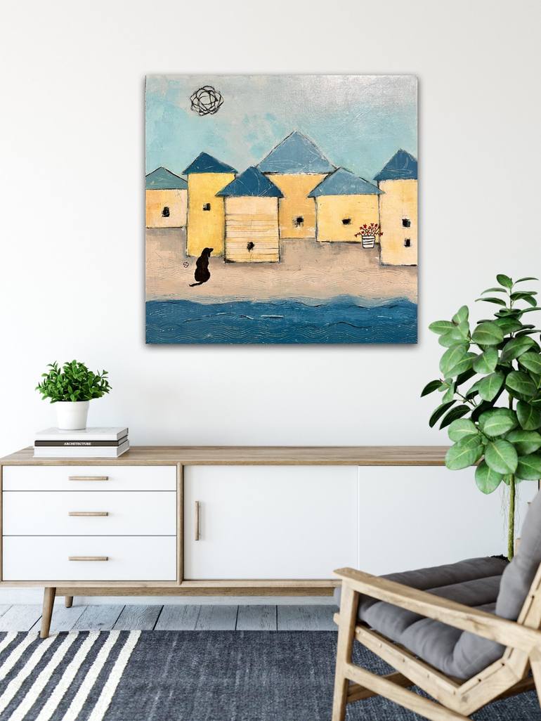 Original Contemporary Beach Painting by Shellie Garber