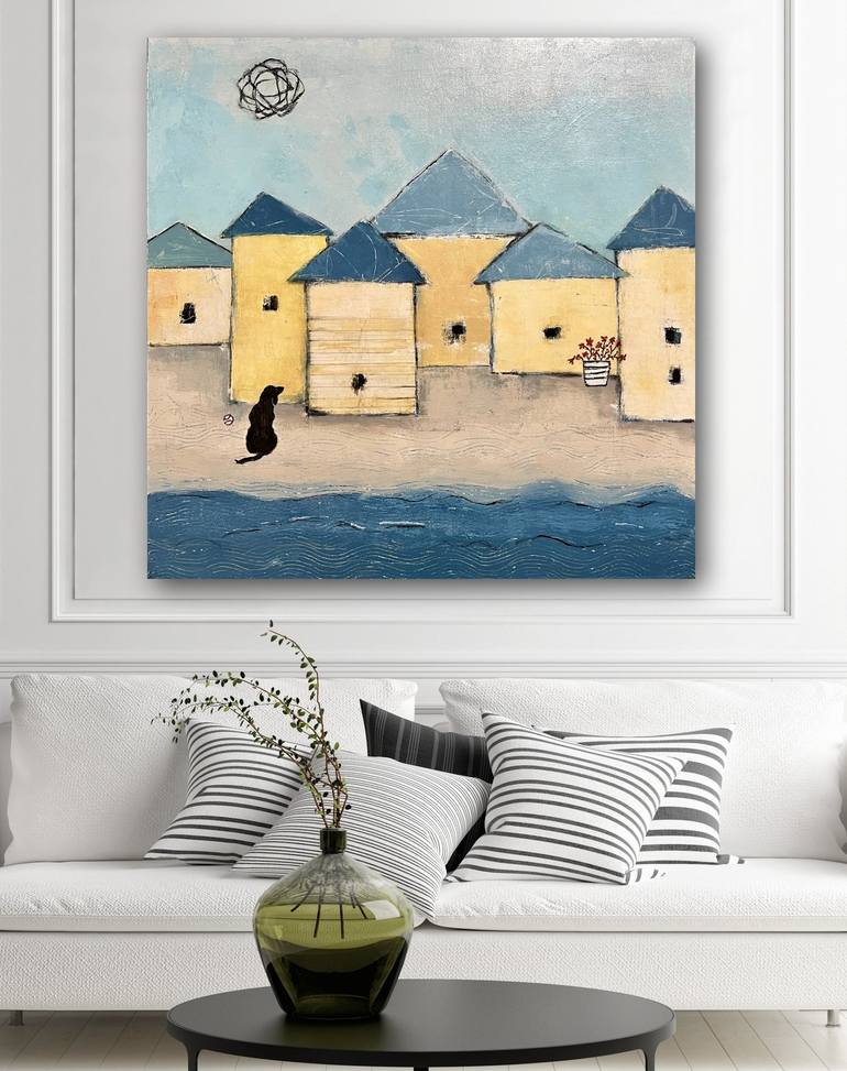 Original Beach Painting by Shellie Garber