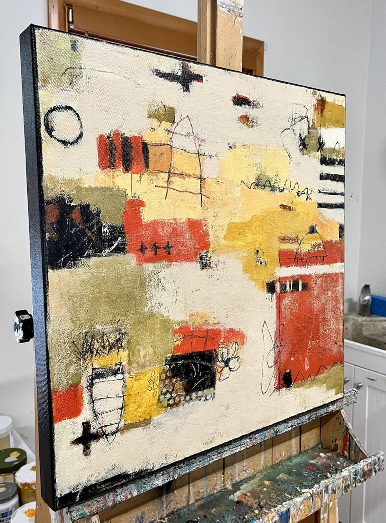 Original Abstract Expressionism Abstract Painting by Shellie Garber