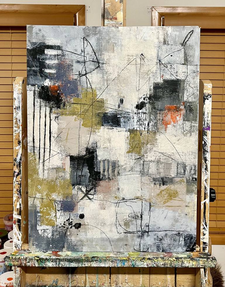 Original Abstract Expressionism Abstract Painting by Shellie Garber