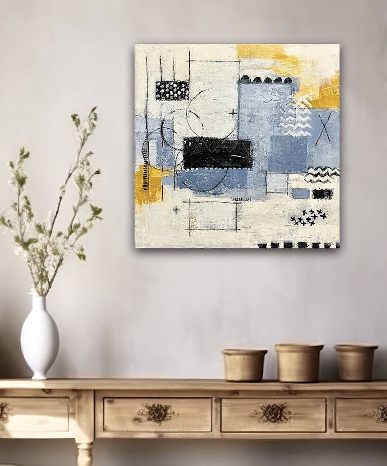 Original Abstract Landscape Painting by Shellie Garber