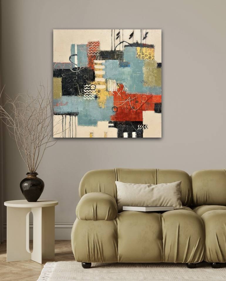 Original Abstract Expressionism Abstract Painting by Shellie Garber