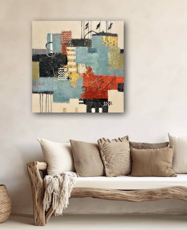 Original Abstract Expressionism Abstract Painting by Shellie Garber