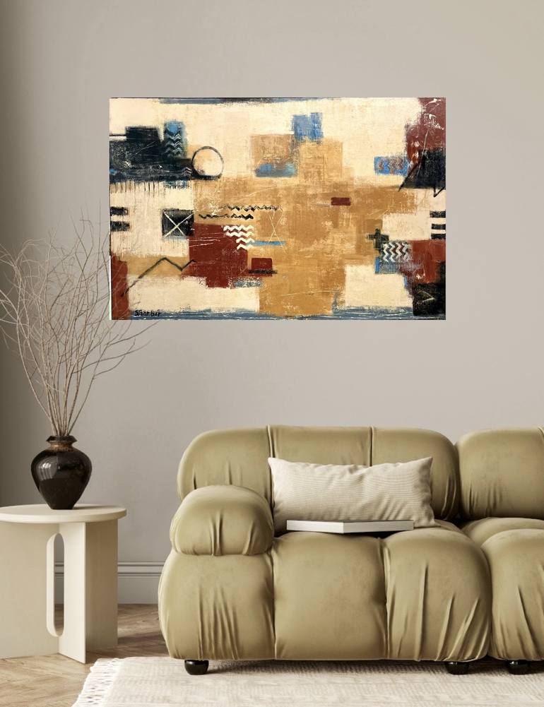 Original Contemporary Abstract Painting by Shellie Garber