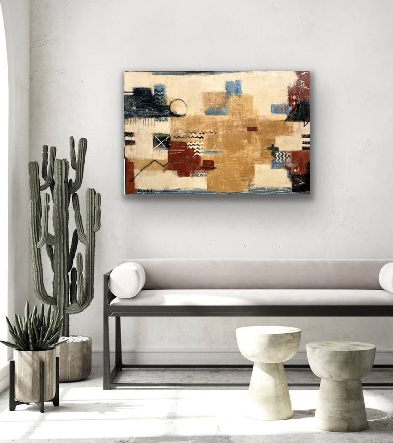 Original Contemporary Abstract Painting by Shellie Garber