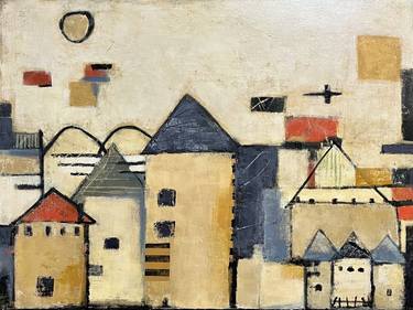 Original Abstract Architecture Paintings by Shellie Garber