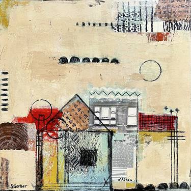 Original Architecture Mixed Media by Shellie Garber