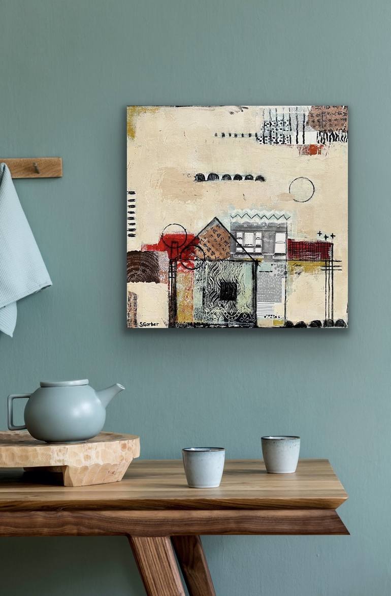Original Architecture Mixed Media by Shellie Garber