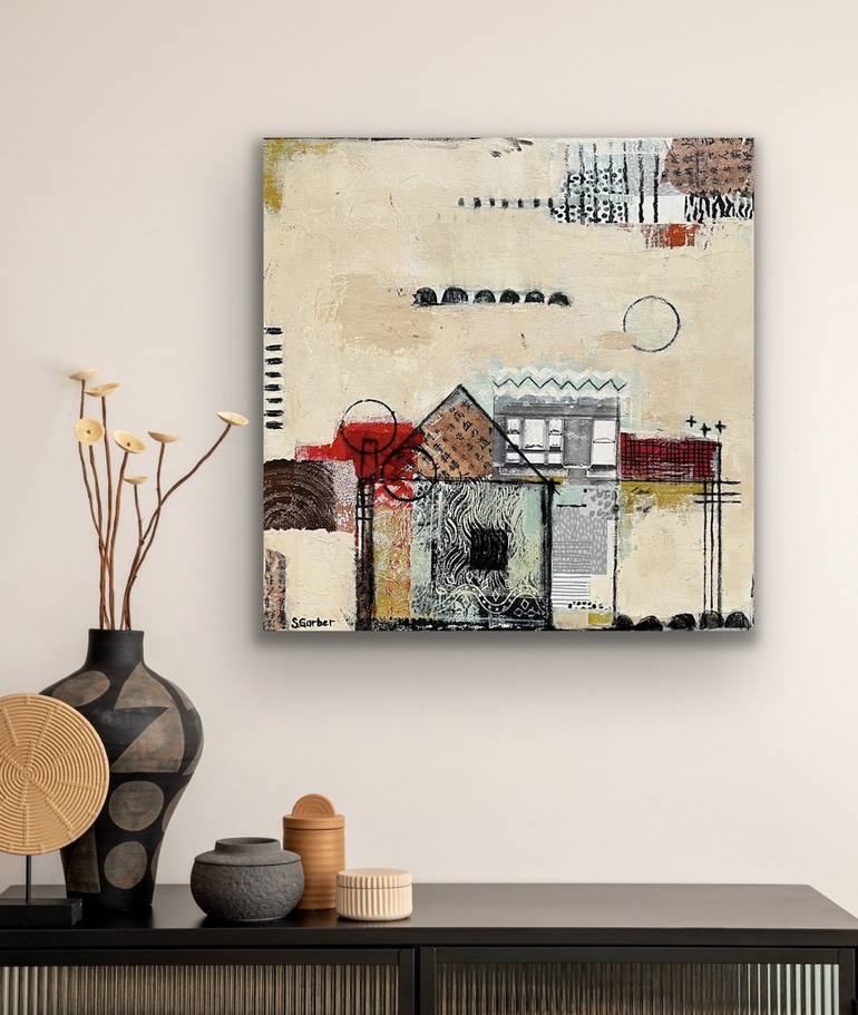 Original Architecture Mixed Media by Shellie Garber