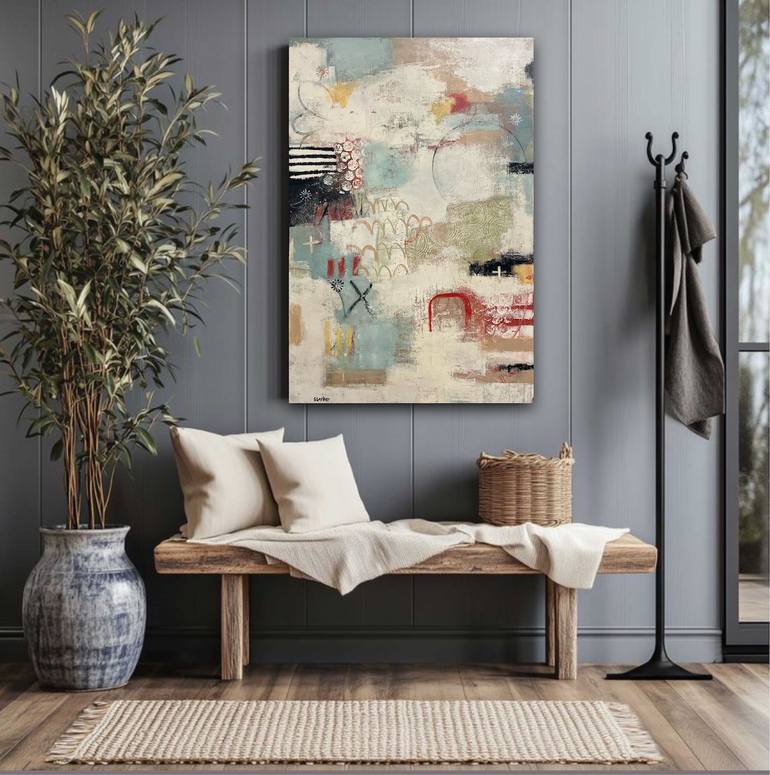 Original Abstract Expressionism Abstract Painting by Shellie Garber